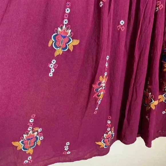 Free People Oxford Embroidered Mini Dress Size XS - Picture 9 of 13